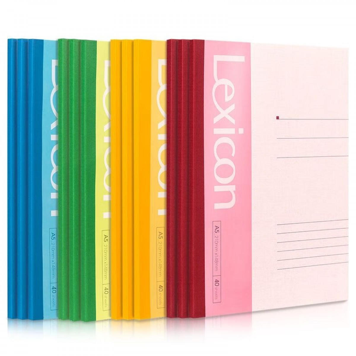 得力（deli）笔记本A5无线胶装记事本40页软面抄办公软抄学生笔记本 7651