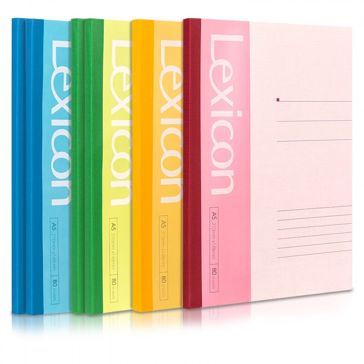 得力（deli） 无线装订软抄本 工作记事本/笔记本/日记本子 软面抄 文具办公用品 （A5/80页）7654