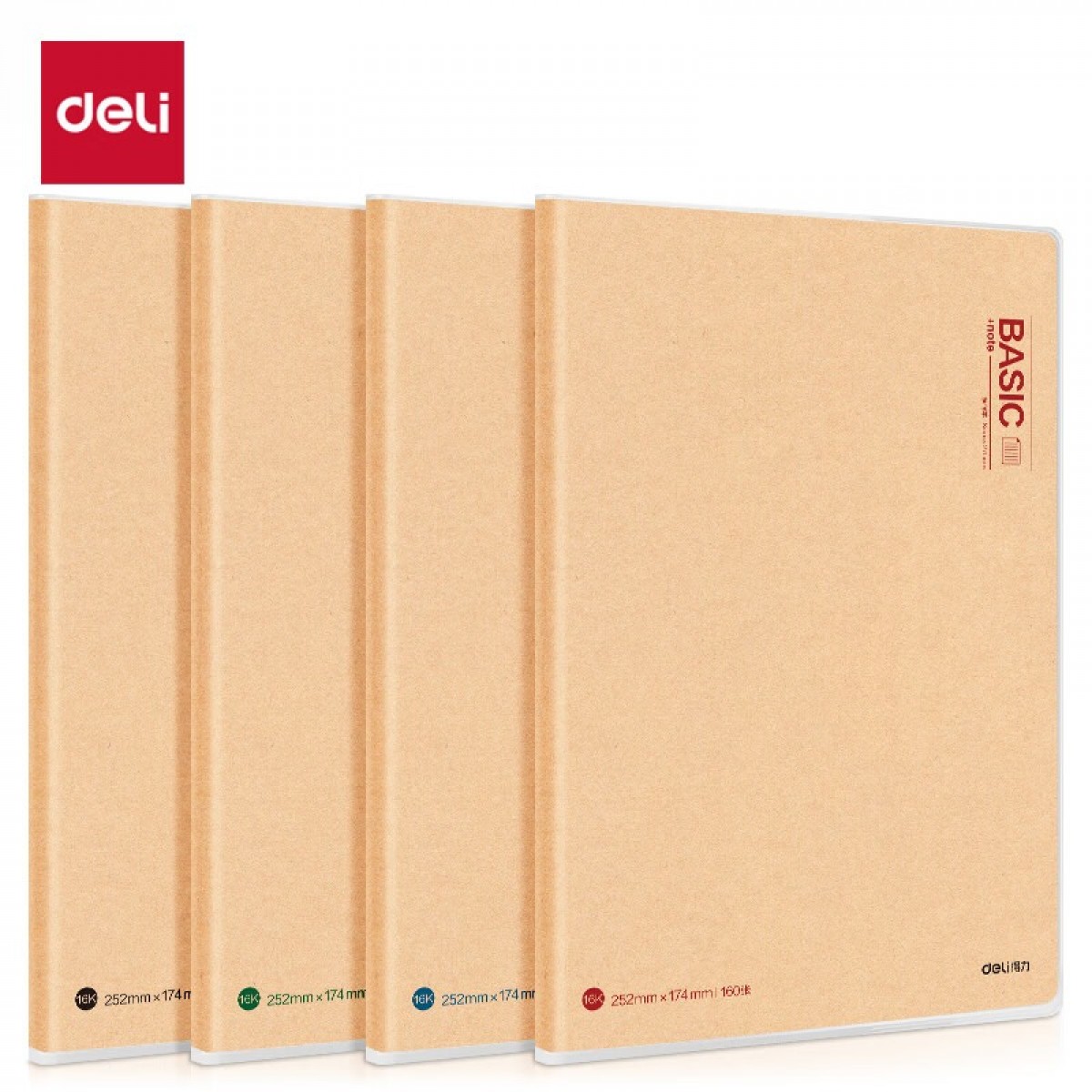 得力（deli）沫色物语胶套本32K笔记本记事本自带胶套高颜值本子32K72张/本T3272