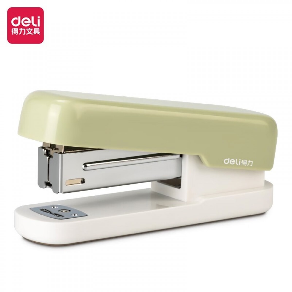 得力（deli）订书机装订器装订机搭配12号订书钉钉书机0301标准办公家用订书器 TA301-A 浅绿 可订2-20张 浅绿