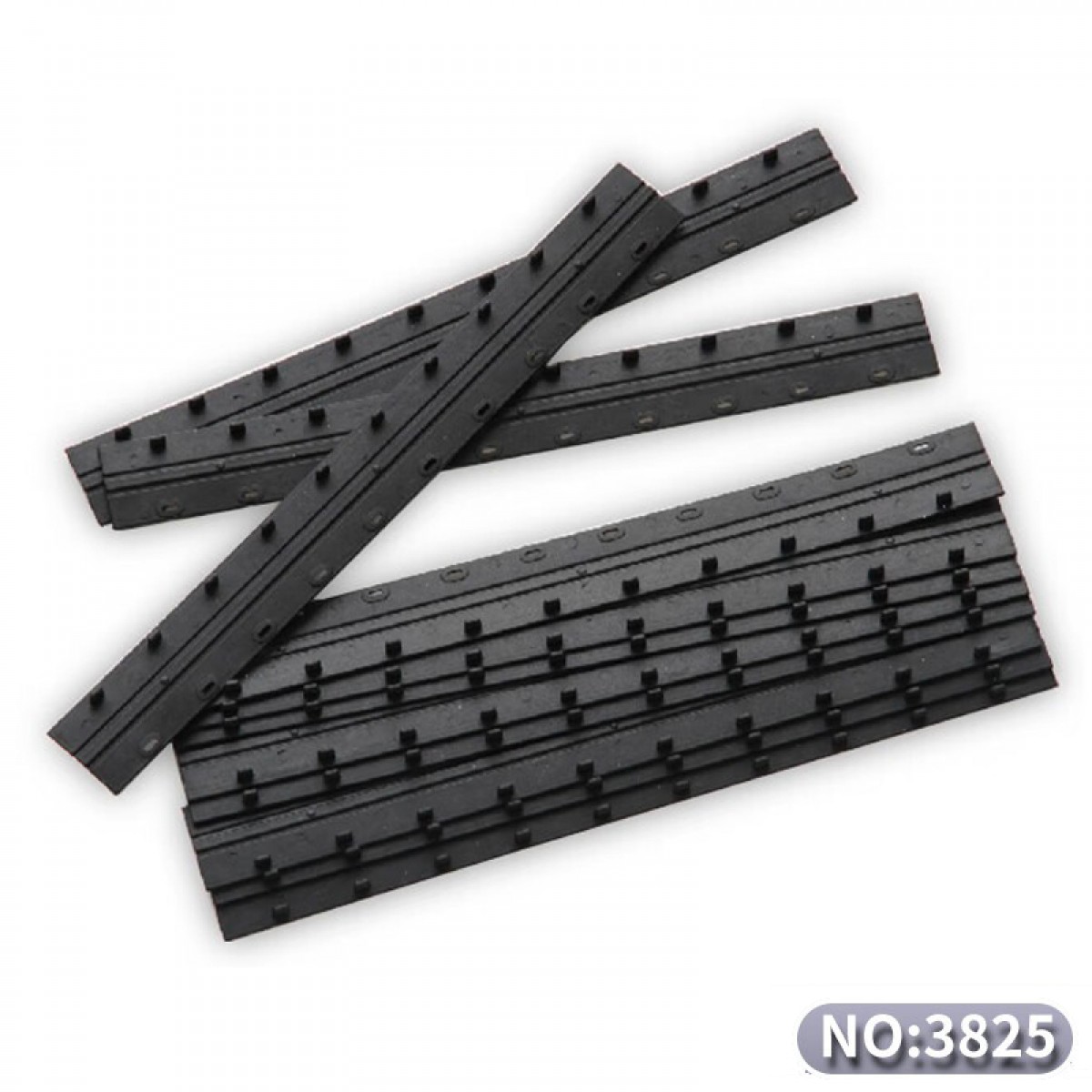 得力得力装订机夹条10孔/21孔装订 塑料夹条压边条装订厚度3mm到20mm 5mm3825夹条 10根散装 可订35页