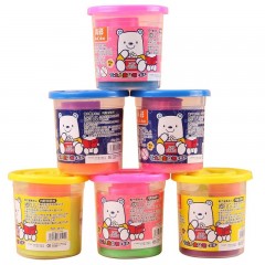 真彩 单色橡皮泥彩泥套装带模具儿童手工粘土益智玩具6色可选幼儿园手工泥 彩泥6盒（6种颜色）