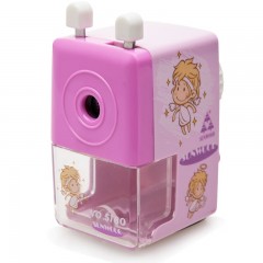 三木（SUNWOOD）卡通手摇削铅笔机/削笔机/削笔器/学生卷笔刀/转笔刀 粉色 5180