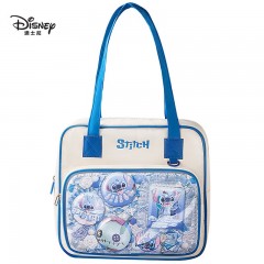 迪士尼（Disney）补习袋学生手提袋美术袋高颜值二次元痛包补课手提袋手提包单肩包大容量包包 史迪奇
