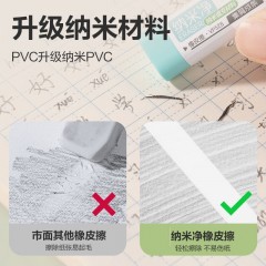 得力（deli）小号5只装纳米净橡皮擦擦拭干净手感细腻五块彩盒装纳米净开学必备文具收纳方便集屑效果VP528