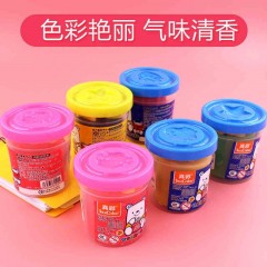 真彩 单色橡皮泥彩泥套装带模具儿童手工粘土益智玩具6色可选幼儿园手工泥 彩泥一桶