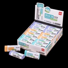 得力（deli）纳米净橡皮擦 易擦少屑 不易留痕学生橡皮擦 单块装 VP195 大号 颜色随机