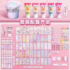 晨光（M&G）奶油胶咕卡贴纸套装全套女孩玩具儿童生日礼物钴咕咔盘diy材料古卡工具卡砖孤库卡估卡高颜值手账 奶油胶咕卡一桶/226件套