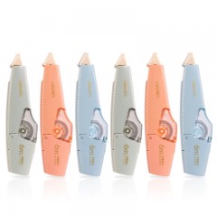 得力（deli）【全网低价】36m笔型修正带替芯 大容量可换替芯 学生开学文具用品涂改带改正带 6只装 修正带