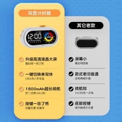 齐心（COMIX）学生闹钟计时器彩屏可视化 儿童时间管理器闹钟智能学生专用起床神器礼物XS-101
