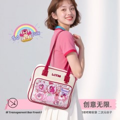 迪士尼（Disney）补习袋学生手提袋美术袋高颜值二次元痛包补课手提袋手提包单肩包大容量包包 史迪奇