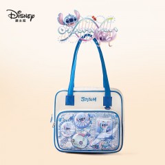迪士尼（Disney）补习袋学生手提袋美术袋高颜值二次元痛包补课手提袋手提包单肩包大容量包包 史迪奇