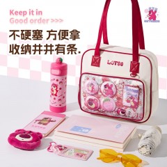 迪士尼（Disney）补习袋学生手提袋美术袋高颜值二次元痛包补课手提袋手提包单肩包大容量包包 史迪奇