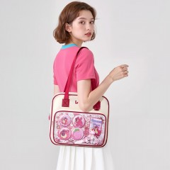 迪士尼（Disney）补习袋学生手提袋美术袋高颜值二次元痛包补课手提袋手提包单肩包大容量包包 史迪奇