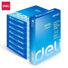 得力莱茵河A4纸,70g复印纸,办公用纸,双面打印纸,A4白纸,学生草稿纸,复印机打印纸,整箱8包打印纸,4000张