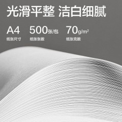 得力尼罗河a4影印纸7080g双面打印办公用白纸学生用纸草稿纸 得力尼罗河A480克整箱5包2500张