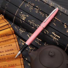 毕加索（pimio）宝珠笔签字笔 商务办公礼品成人签名笔学生练字男女开学礼物0.5mm 606珍珠红