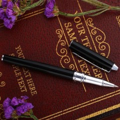 毕加索（pimio）宝珠笔签字笔商务办公开学礼品成人签名笔 学生练字0.5mm 605亮黑