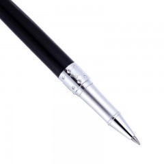 毕加索（pimio）宝珠笔签字笔商务办公开学礼品成人签名笔 学生练字0.5mm 605亮黑
