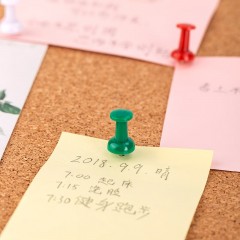 得力【三筒装】得力金属回形针0037办公加厚电镀表层曲别针彩色学生手工文具彩色工字钉大头针三针一钉 彩色工字钉3盒装0042