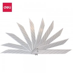 得力（deli）大号/小号壁纸刀墙纸刀片裁纸刀片切割刀片美工刀片快递刀工业用18mm9mm钛合金 50片【小号/锋利银刃/30°】2015