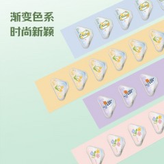 得力（deli）(deli)4只卡通三角夹 30页小号边角夹 学生票夹 资料文件收纳 防翘边防卷边 混色 4只/卡 TP532