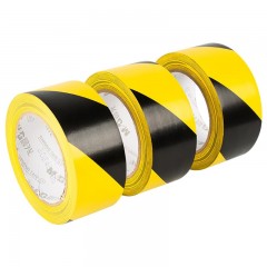 晨光（M&G）黄黑安全警示胶带 48*20y 3个装 斑马线工厂仓库胶带安全定位标识贴醒目台风抗风 AJD95749-ZZ