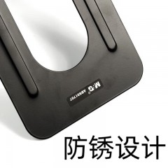 晨光（M&G）金属铁书立办公学生整理书架黑色树影金属铁书立创意挡书板书立档 阅读架 ABS91707【大号 2片/付】黑色