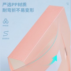 得力（deli）A4塑料档案盒文件盒加厚资料盒财务凭证考试试卷文件收纳盒 时尚简约彩透系列 单个包邮 【55mm背宽】PP磨砂-透明白 63211