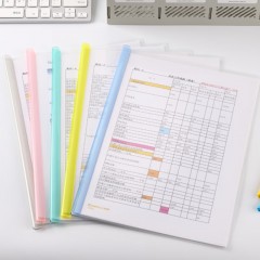齐心(Comix) 5个装 彩色抽杆夹/A4报告夹/文件夹/拉杆夹 办公文具 A856