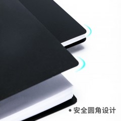 得力（deli）A4金属双强力夹硬文件夹 学生大容量试卷收纳资料夹诗朗诵签约夹板合同档案夹 【黑色】双强力夹丨单个装