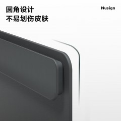 得力（deli）纽赛A4板夹文件夹加宽夹具垫板学生用文具写字试卷书写硬板菜单办公用品夹板夹子竖版记录画板书夹 NS501【加宽夹具】瓷白色 可夹110张