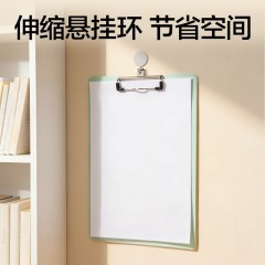 得力写字板文件夹夹板a4板夹书写板夹板写字板垫板学生写字垫板文件板夹试卷夹子写字垫板硬板夹资料夹 【PP单板夹】-A4天蓝色 1.5mm