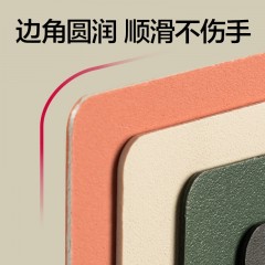 得力（deli）A4横式折页板夹会议夹 加厚硬文件夹板夹 学生诗朗诵签约夹板 试卷收纳夹菜单夹 办公用品 PE126【双夹折页板夹】横式-蓝色