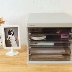 晨光(M&G)文具5层桌面文件柜 抽屉式拉手A4资料收纳柜 办公用品 ADM95296【黑色 1个】